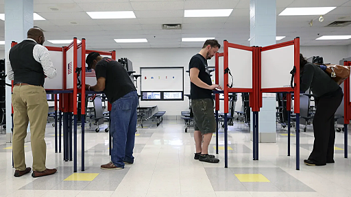 People voting at the polls